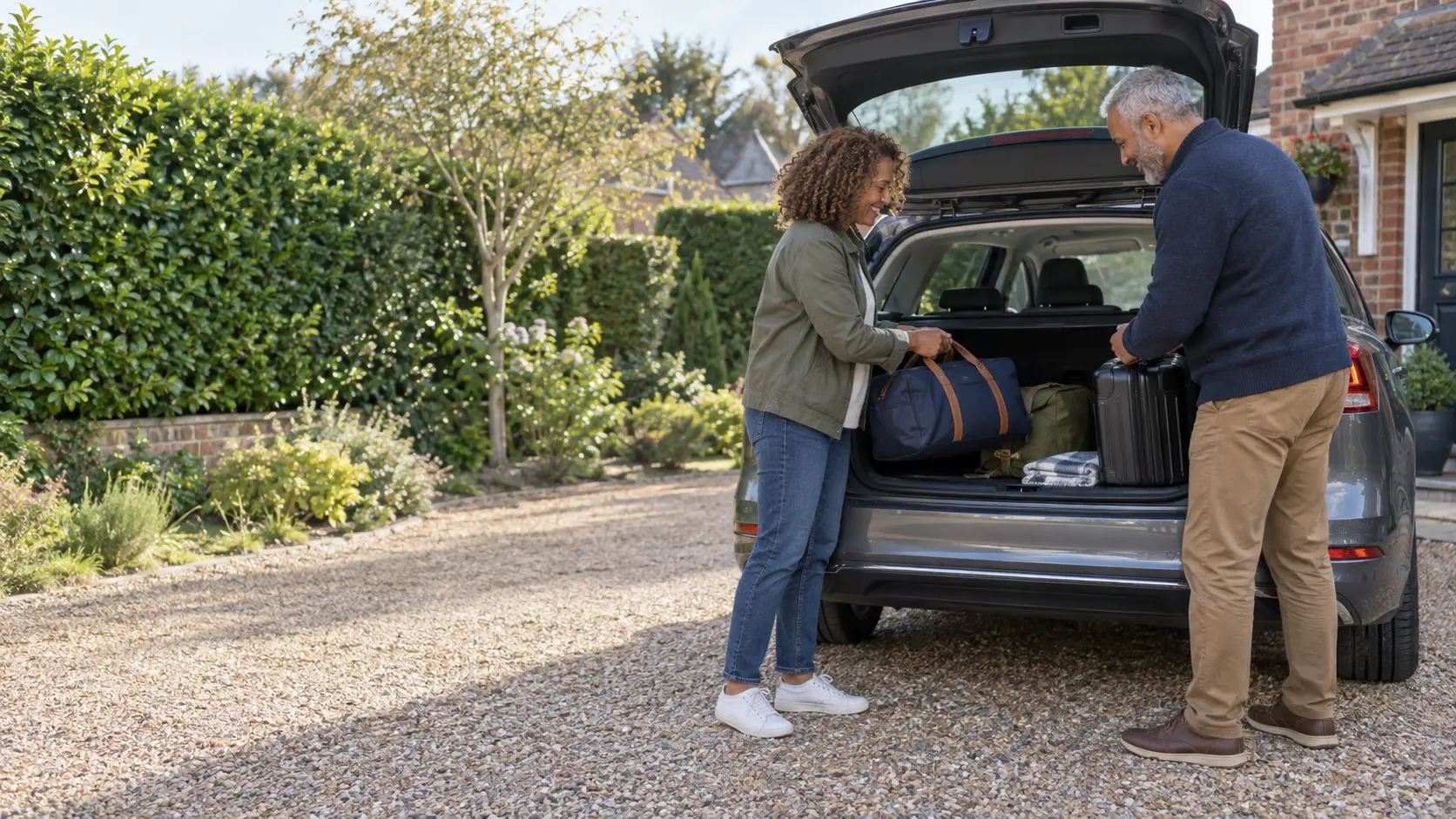 People preparing to borrow or lend a car in the UK